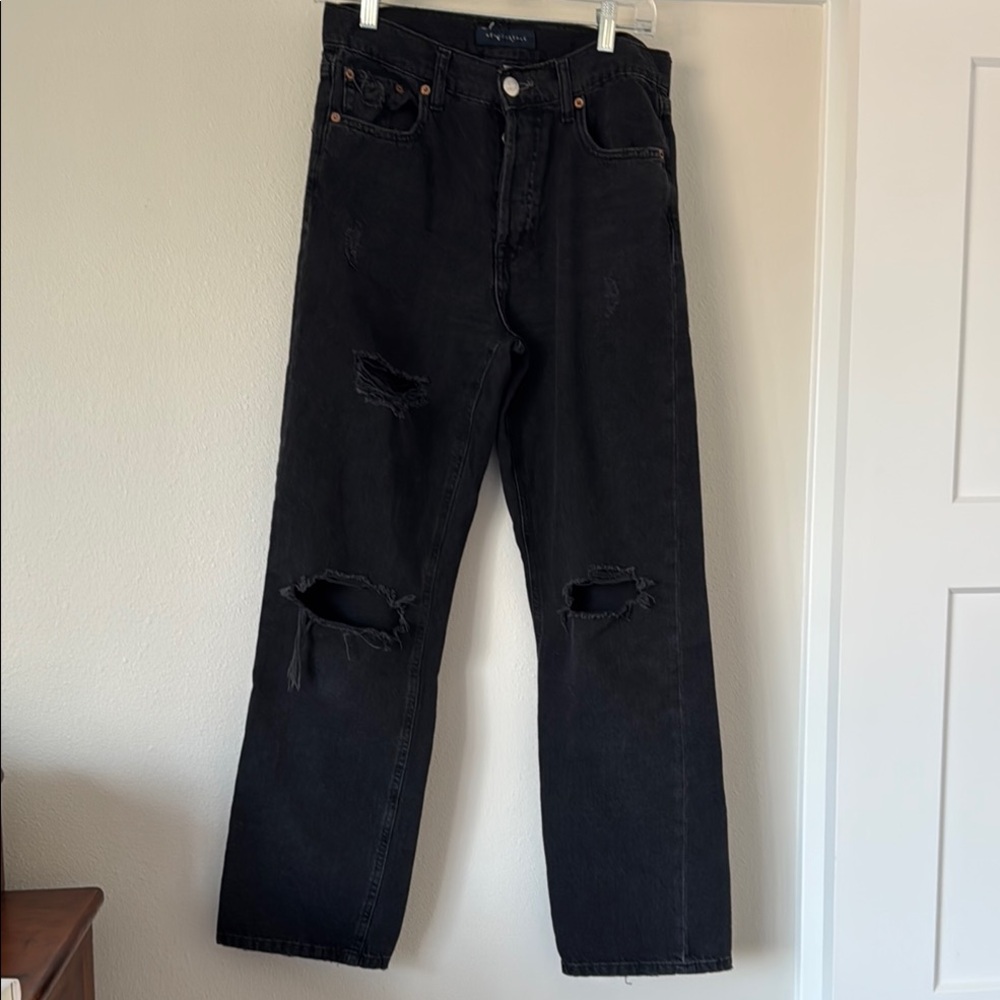 Aeropostale Black Relaxed Fit Jeans